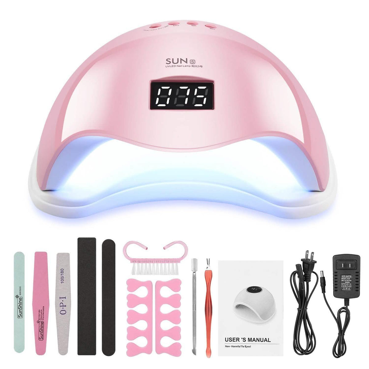 Lámpara LED UV de 48 W para uñas de gel con 4 temporizadores