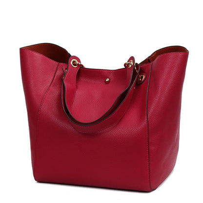 Women's Beautiful Fashion Litchi Pattern Mother Shoulder Bags