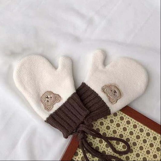 Guantes de invierno para niños con cordón, pre-venta | Manoplas cálidas para niños de 2 a 5 años