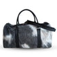 Pony Skin Bags: Cowhide Duffel Bag, Handcrafted Leather Travel,Perfect Gift for Adventurers