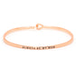 Always be My Mom Thin Metal Hook Bracelet