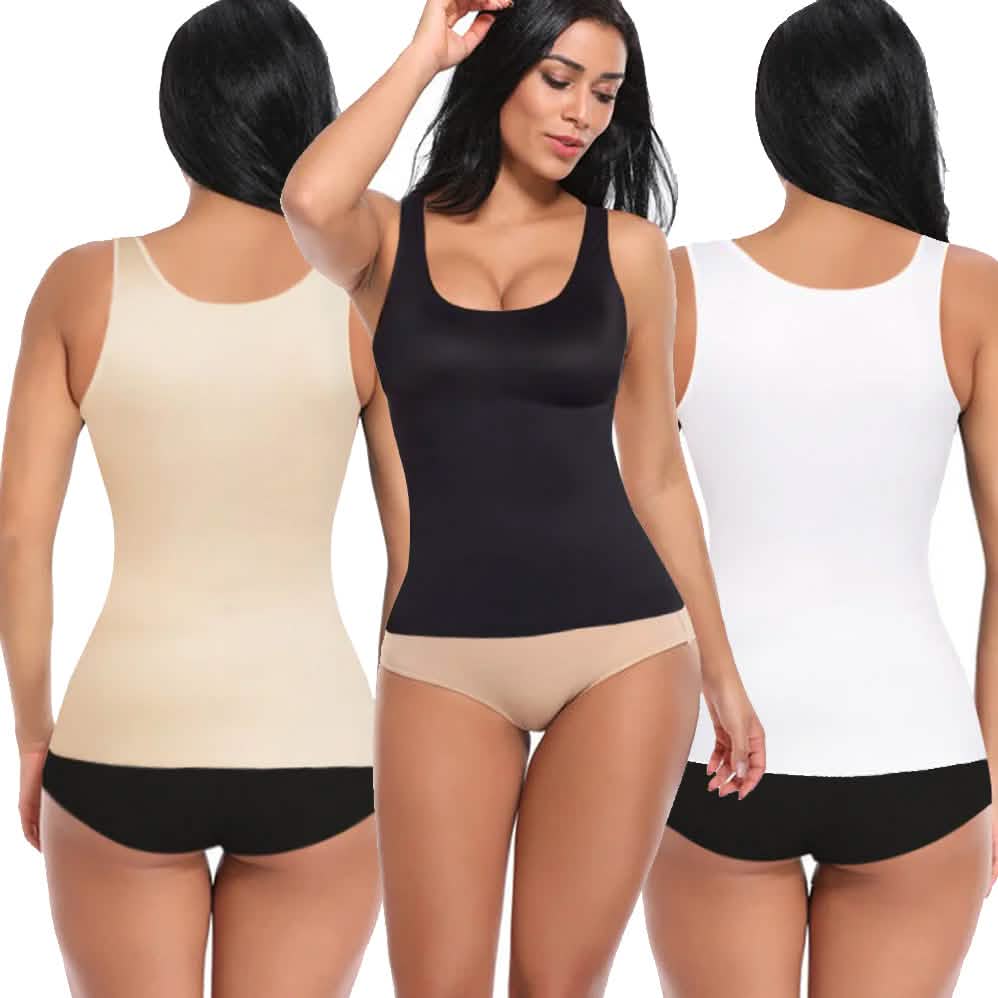 Camiseta de tirantes moldeadora de compresión adelgazante para mujer
