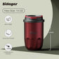 Travel Coffee Mug 14 oz Ceramic Lined Tumbler, Double Wall Stainless Steel Coffee Cup with Lid, Vacuum Spill Proof Mini Water Bottle, Insulated Thermal Mug for Home Office, Red