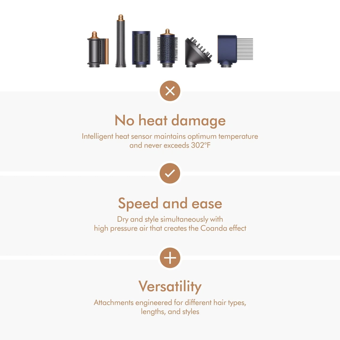 Dyson Airwrap™ Complete (Long) Diffuse | Azul Prusia/Cobre | Reacondicionado
