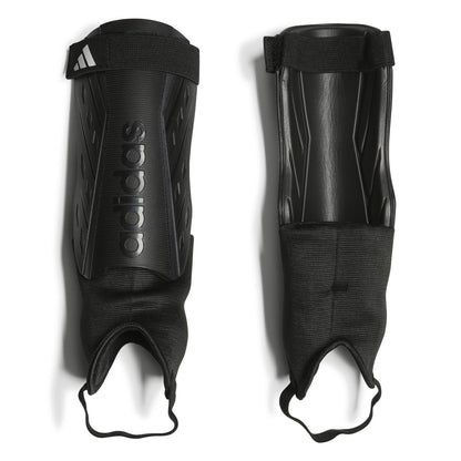adidas Unisex-Adult Tiro Soft Ground Match Shin Guards Black/White/Iron Metallic Large