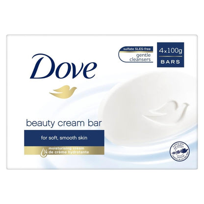 Dove Original Jabón de Tocador en Barra, 4 unidades