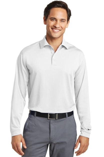 Nike Golf Polo manga larga Dri-FIT Stretch Tech Blanco Mediana
