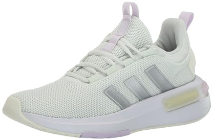 adidas Womens Racer TR23 Sneaker Crystal Jade/Silver Metallic/White 6