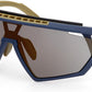 adidas SP0029H 92G 99MM Blue/other/Brown Mirror Shield Sunglasses for Men + BUNDLE With Designer iWear Kit