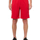 adidas Mens Badge of Sport Basketball Shorts Better Scarlet/Better Scarlet XX-Large/7" Inseam