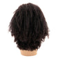 Peluca Afro Kinky Rizada 4x4 de Encaje Transparente 100% Cabello Humano con Cierre