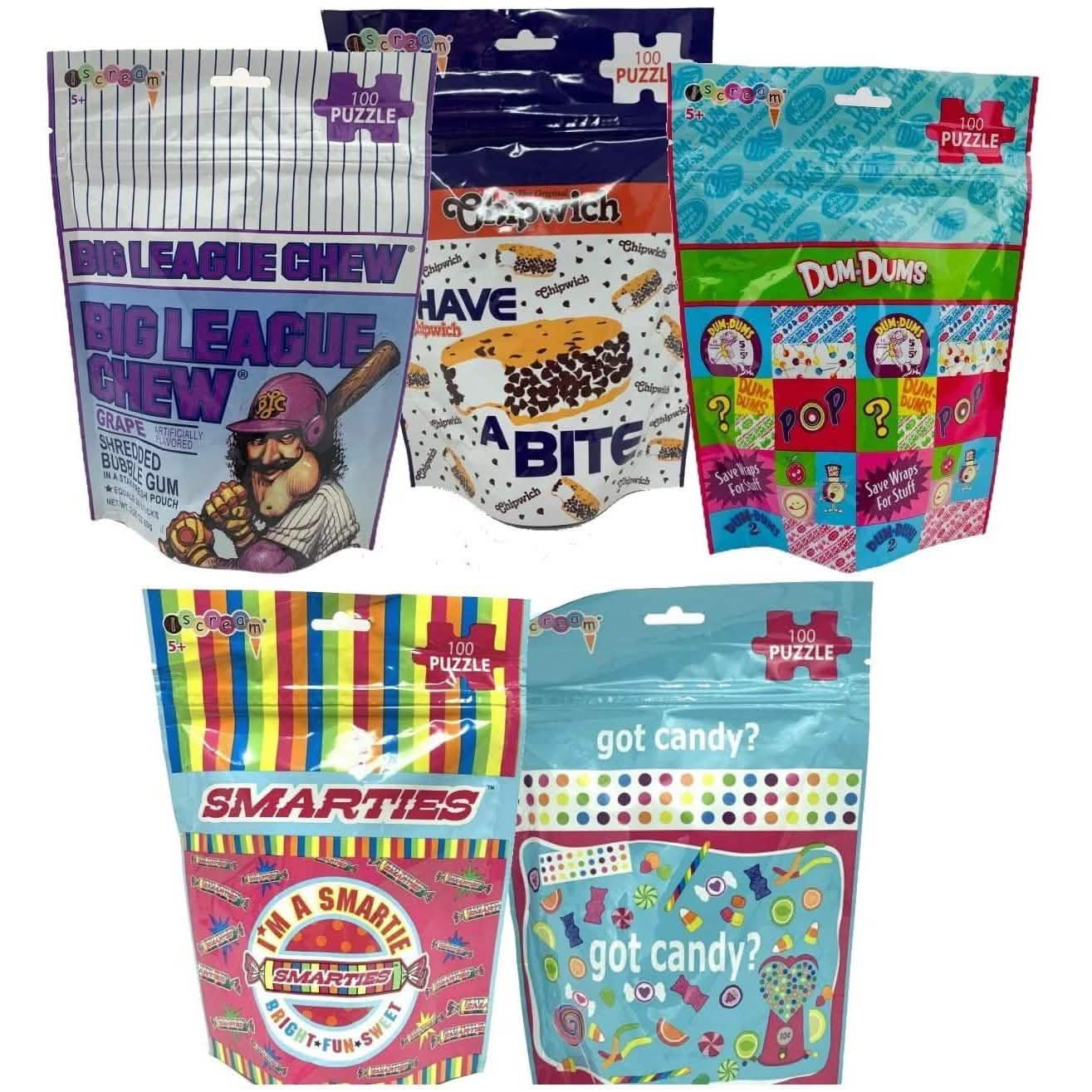 Paquete de 5: Rompecabezas temáticos de dulces y helados