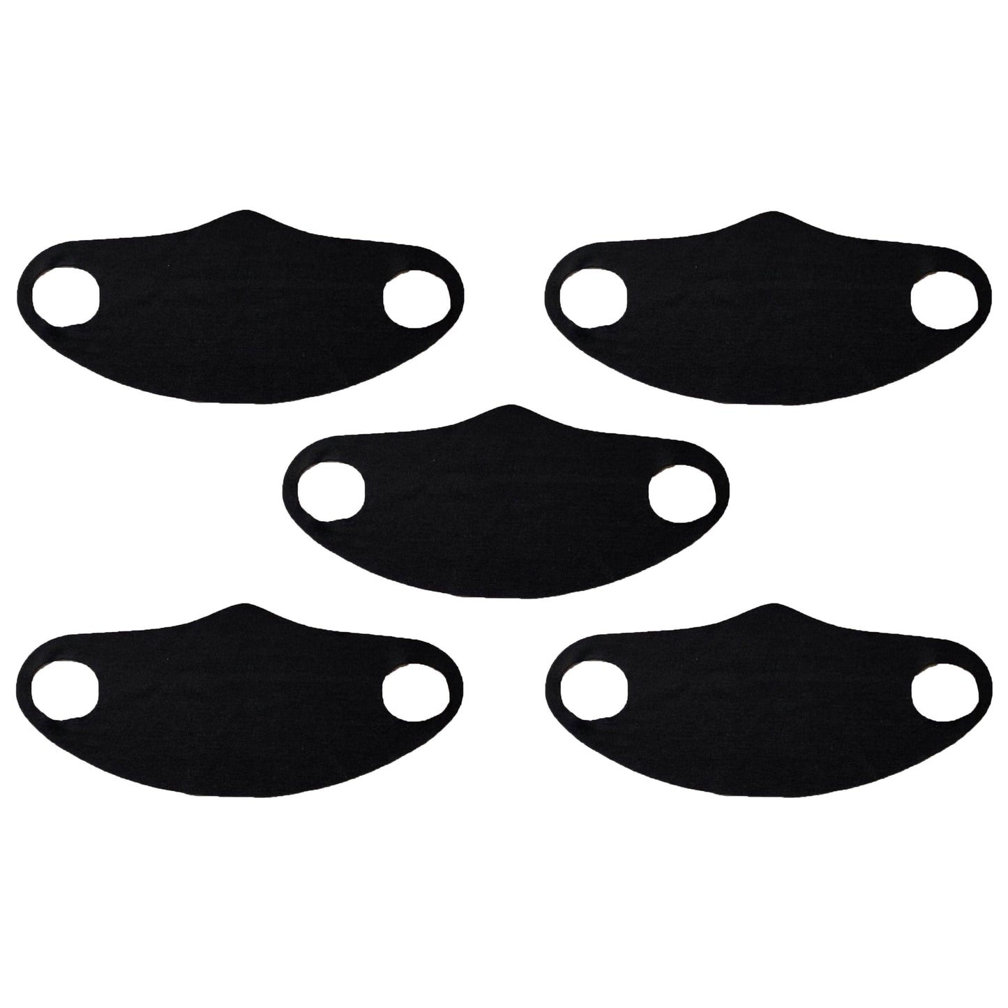 Paquete de 5: Mascarilla sin costuras de tela elástica, reutilizable y lavable para hombres y mujeres