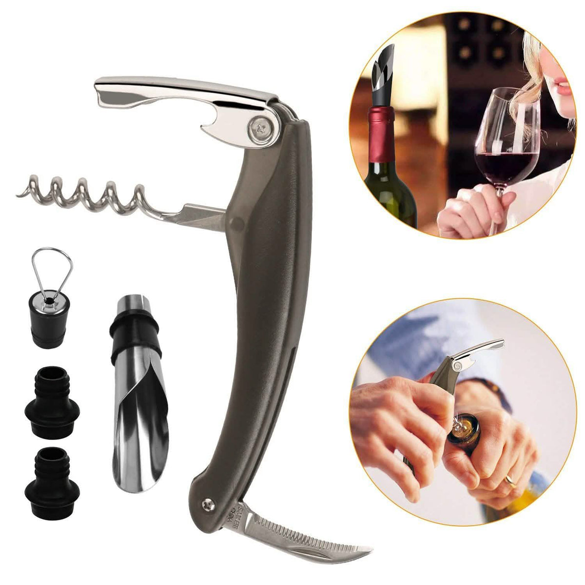 Paquete de 5: Set de Abrebotellas de Vino