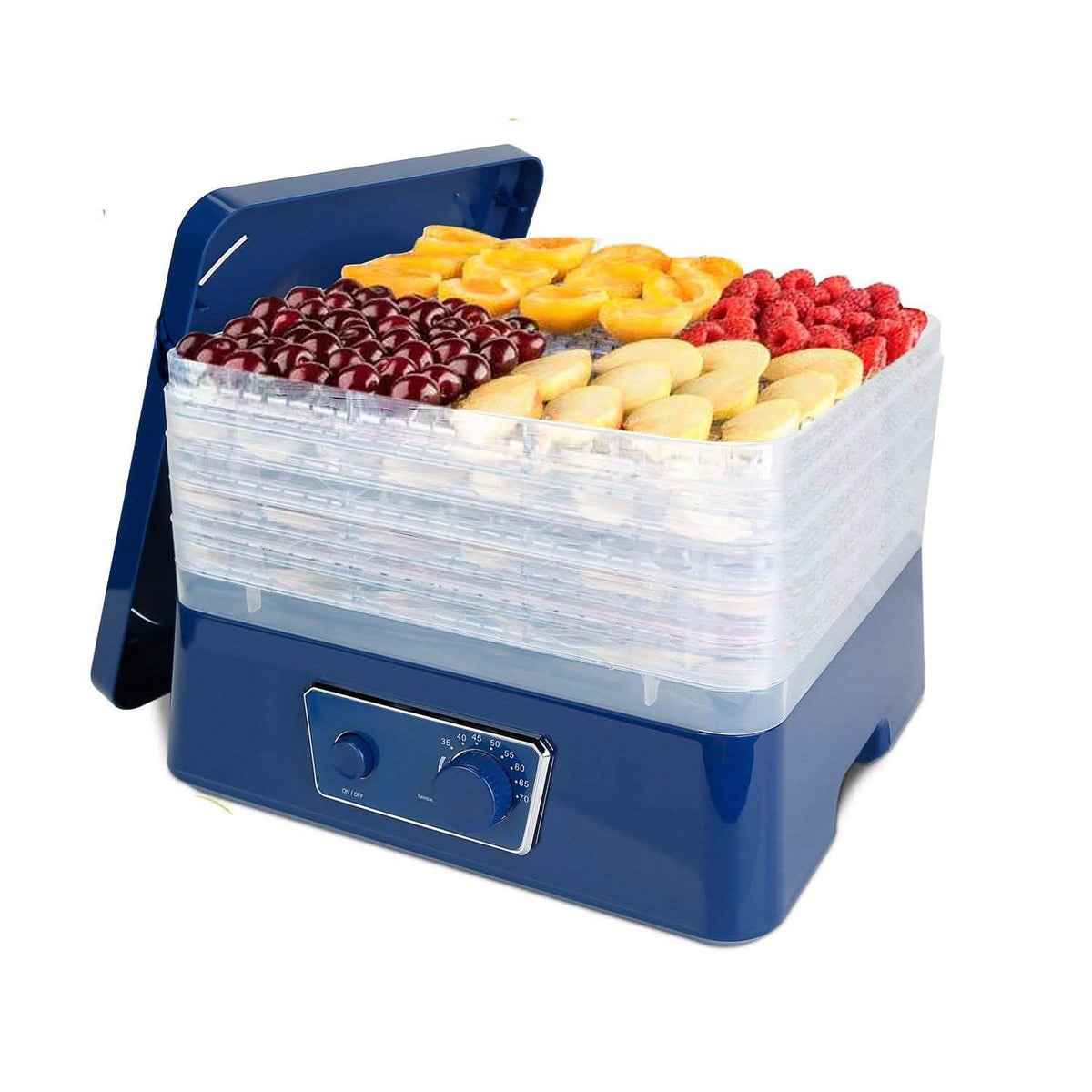 Deshidratador eléctrico de alimentos de 5 bandejas