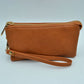 Minimalist Wristlet Clutch Bag with Metallic Zipper