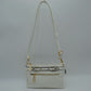 Multi-Zipper Crossbody Bag with Adjustable Strap and Gold Hardware