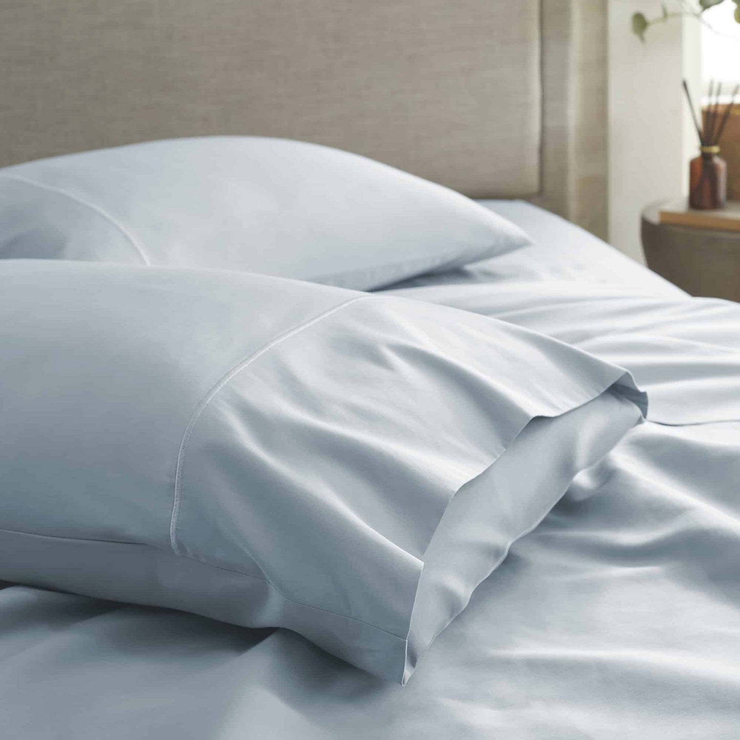 Juego de fundas de almohada de satén de 500 hilos