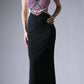 Cinderella Divine 5012 Halter Beaded Cut Out Bodice Long Dress Open Back