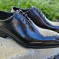 Ugo Vasare Burnished Calfskin Oxford - Black