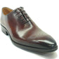 Carrucci Burnished Calfskin Oxford - Chestnut