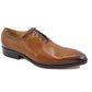 Carrucci Burnished Calfskin Oxford - Cognac