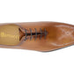 Carrucci Burnished Calfskin Oxford - Cognac