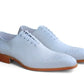 Carrucci Calfskin Oxford - White