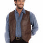 Chaleco Scully Open Range (Piel 507) – Hombre
