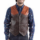 Chaleco Scully Open Range (Piel 507) – Hombre