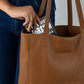Café Chic Women's Leather Tote Bag
