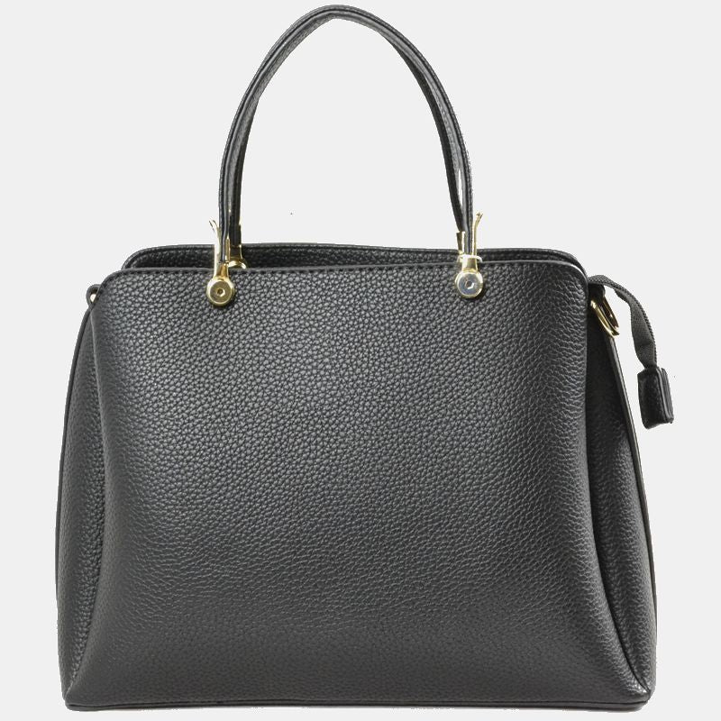 Women's Textured Faux Leather Top Handle Tote Bag