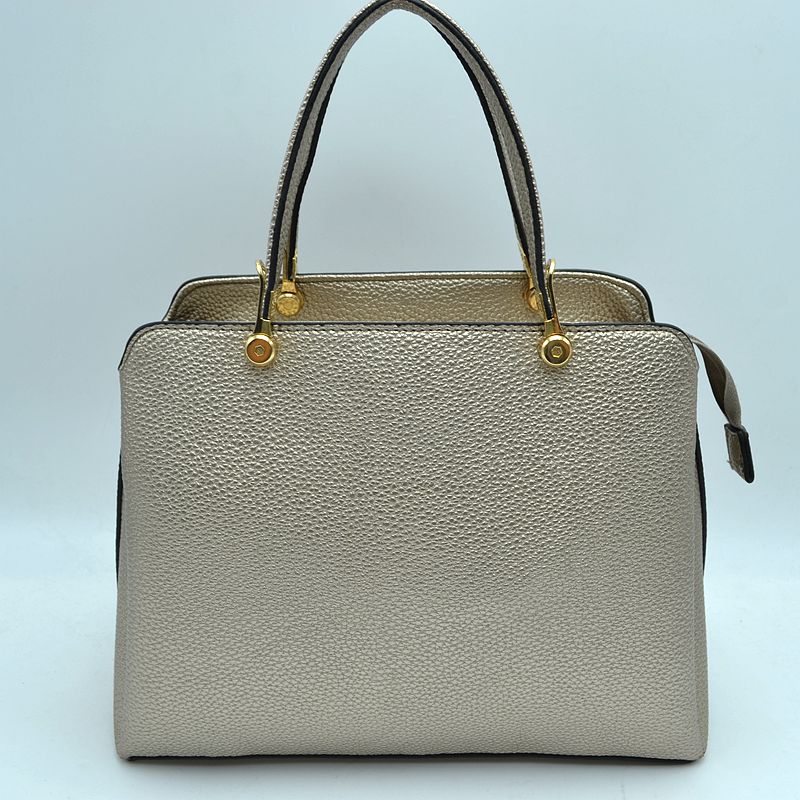 Women's Textured Faux Leather Top Handle Tote Bag