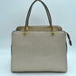 Structured Top Handle Handbag with Zipper Closures