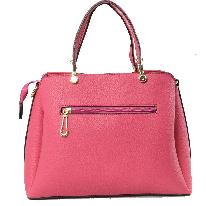Women's Textured Faux Leather Top Handle Tote Bag