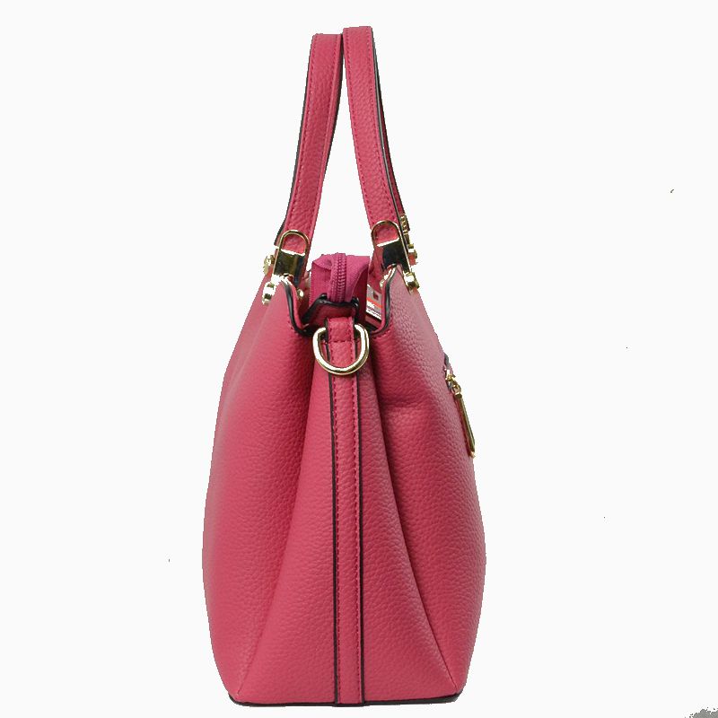 Women's Textured Faux Leather Top Handle Tote Bag