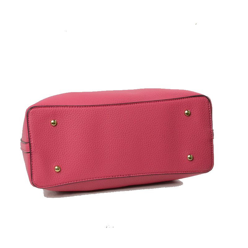 Structured Top Handle Handbag with Zipper Closures