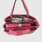 Women's Textured Faux Leather Top Handle Tote Bag