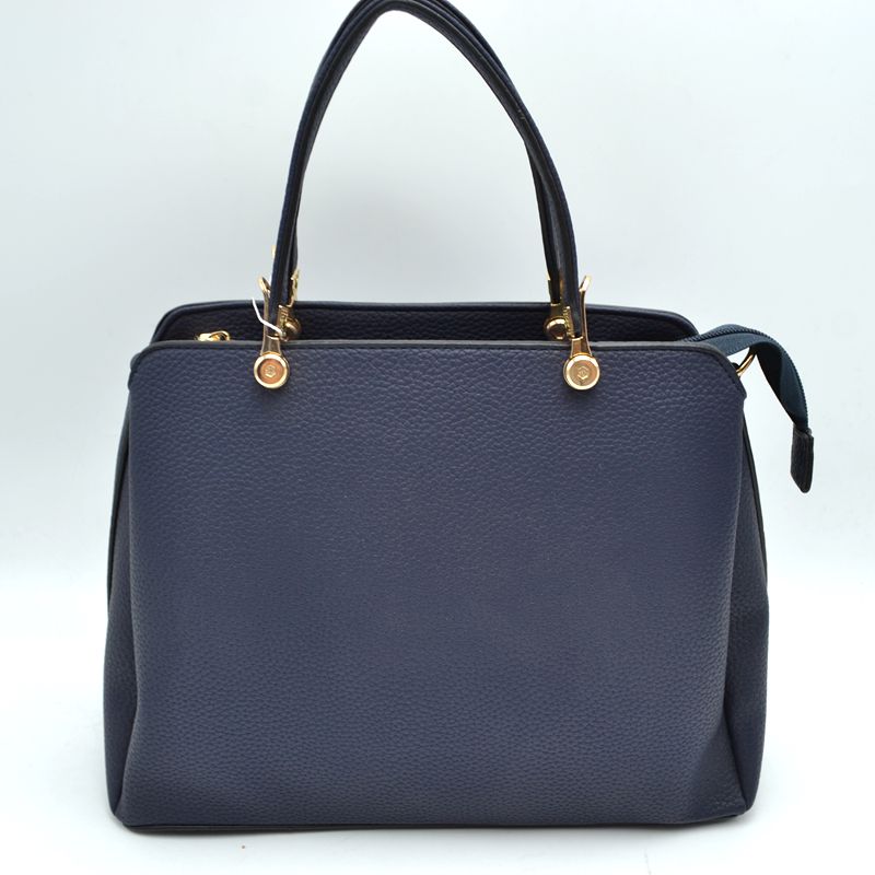 Women's Textured Faux Leather Top Handle Tote Bag