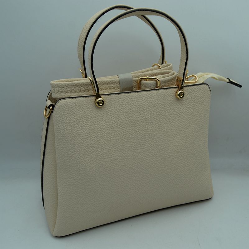 Women's Textured Faux Leather Top Handle Tote Bag