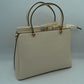 Structured Top Handle Handbag with Zipper Closures