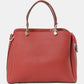 Women's Textured Faux Leather Top Handle Tote Bag