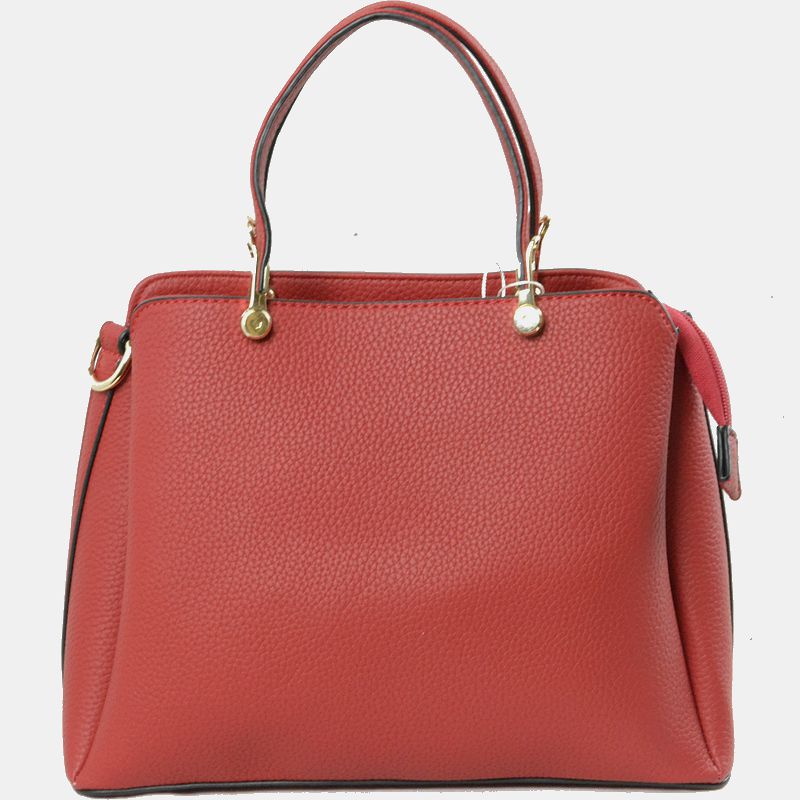 Women's Textured Faux Leather Top Handle Tote Bag