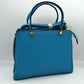 Structured Top Handle Handbag with Zipper Closures