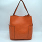 2-in-1 Chic Satchel Side Pocket Bucket Bag with Long Strap