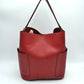 2-in-1 Chic Satchel Side Pocket Bucket Bag with Long Strap