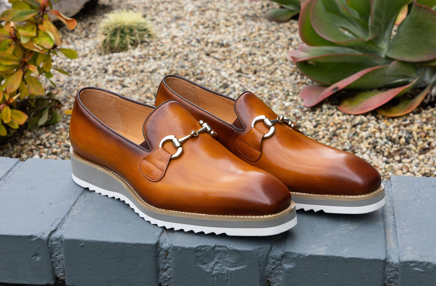 Maurice Horsebit Calfskin Loafer - Cognac