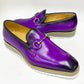 Maurice Horsebit Calfskin Loafer - Purple