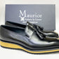 Maurice Calfskin Tasseled Loafer - Black