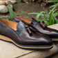 Maurice Calfskin Tasseled Loafer - Chestnut